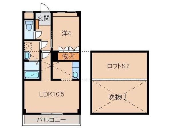 竈山駅 徒歩25分 2階の物件間取画像